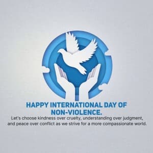 International Day of Non-Violence - UK flyer