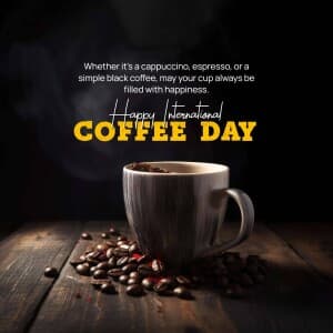International Coffee Day - UK poster