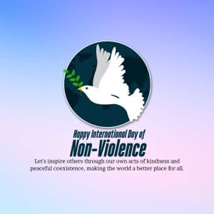 International Day of Non-Violence - UK graphic