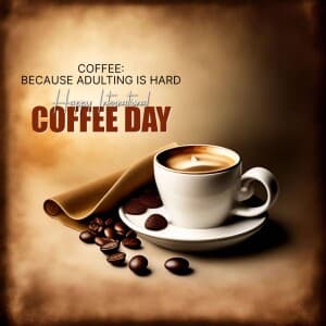 International Coffee Day - UK flyer