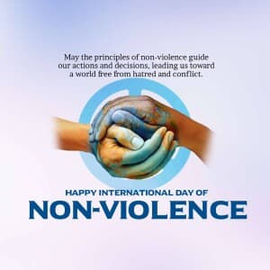International Day of Non-Violence - UK illustration