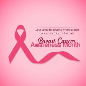 Breast Cancer Awareness Month - UK illustration
