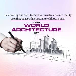 World Architecture Day - UK event poster