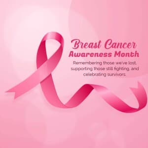 Breast Cancer Awareness Month - UK event poster