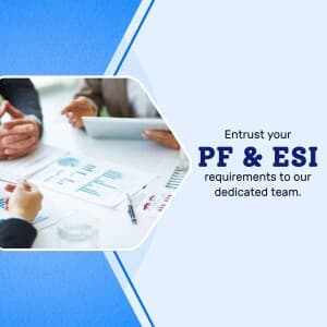 PF & ESIC business flyer
