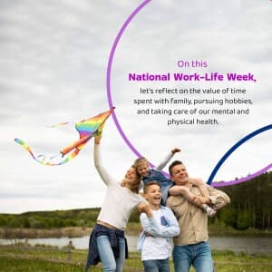 National Work Life Week - UK event poster