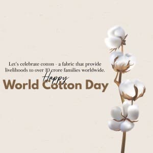 World Cotton Day poster