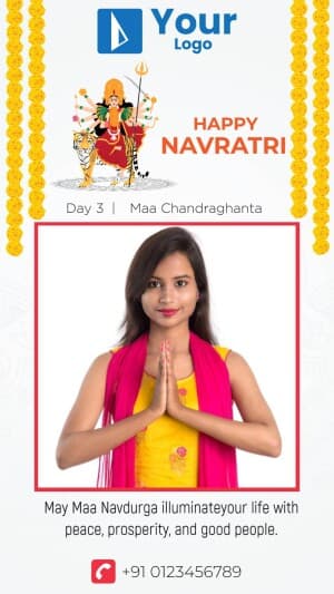 Navratri Story Templates ad template