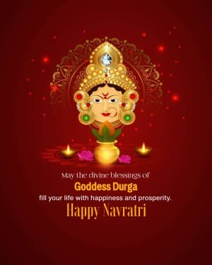 Navratri whatsapp status poster