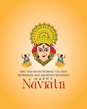 Navratri event advertisement