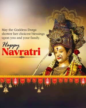 Navratri event poster