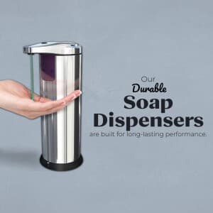 Soap dispenser poster