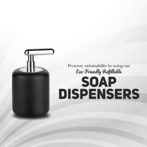 Soap dispenser post