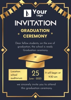 Invitation advertisement template