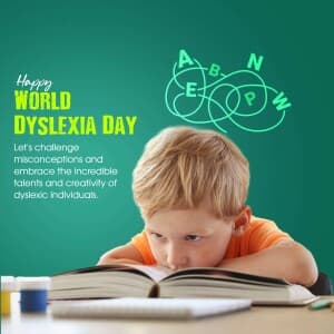 World Dyslexia Day - UK illustration