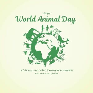 World Animal Day - UK flyer