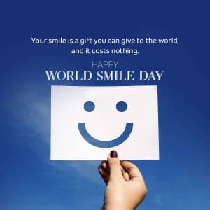 World Smile Day - UK flyer