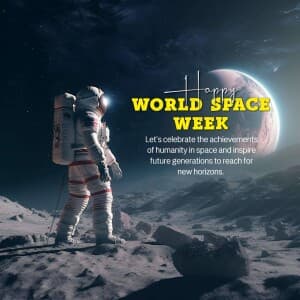 World Space Week - UK graphic