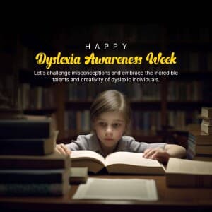 Dyslexia Awareness Week - UK poster