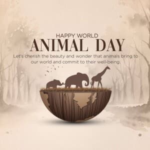 World Animal Day - UK poster