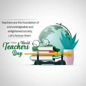 World Teachers' Day - UK event poster