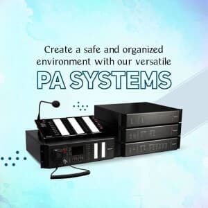 PA System business flyer