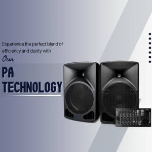 PA System business template