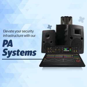 PA System marketing poster