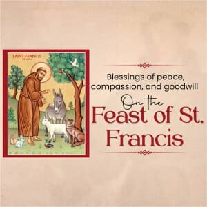 Feast of St Francis of Assisi - UK flyer