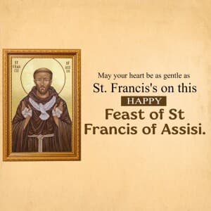 Feast of St Francis of Assisi - UK image