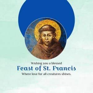 Feast of St Francis of Assisi - UK poster