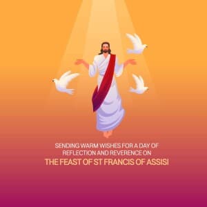 Feast of St Francis of Assisi - UK illustration