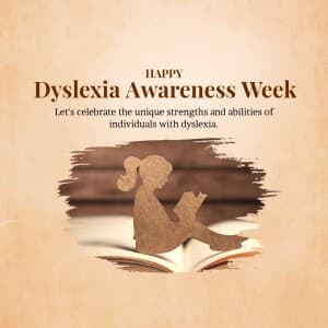 Dyslexia Awareness Week - UK event poster