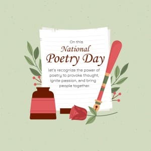 National Poetry Day - UK poster