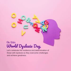 World Dyslexia Day - UK event poster