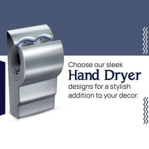 Hand Dryer marketing poster