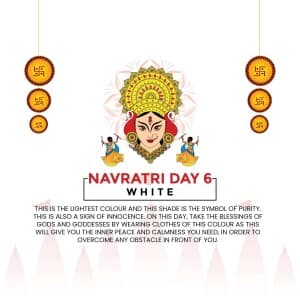 9 colours of each day on Navratri image