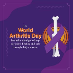 World Arthritis Day event poster