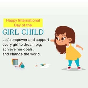 International Day Of The Girl Child - UK poster