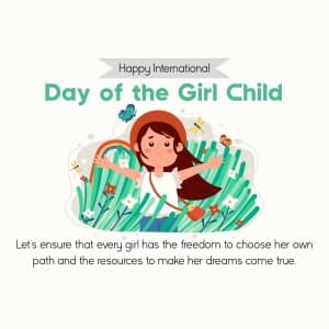 International Day Of The Girl Child - UK banner