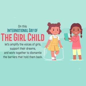 International Day Of The Girl Child - UK flyer