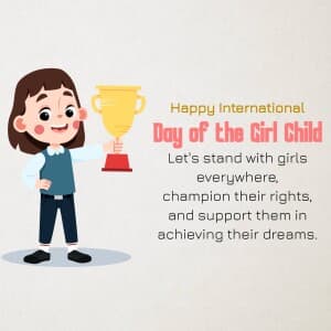 International Day Of The Girl Child - UK graphic