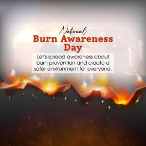 National Burn Awareness Day - UK flyer