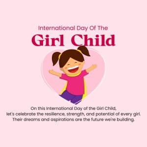 International Day Of The Girl Child - UK event poster