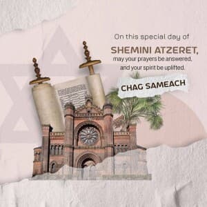 Shemini Atzeret - UK graphic