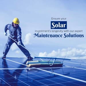 Solar Maintenance instagram post