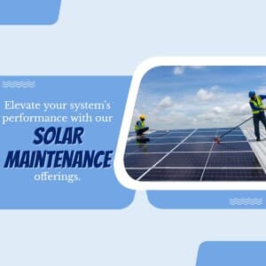 Solar Maintenance business flyer