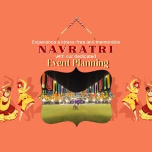 Navratri Event Organizer Social Media post