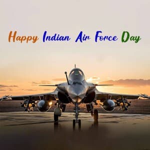 Indian Air Force Day poster