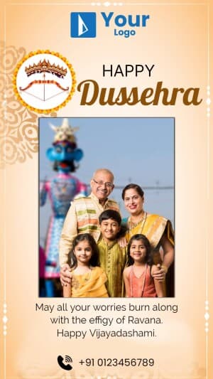 Dussehra Story Templates creative template